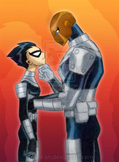 robin x slade|slade teen titans deathstroke.